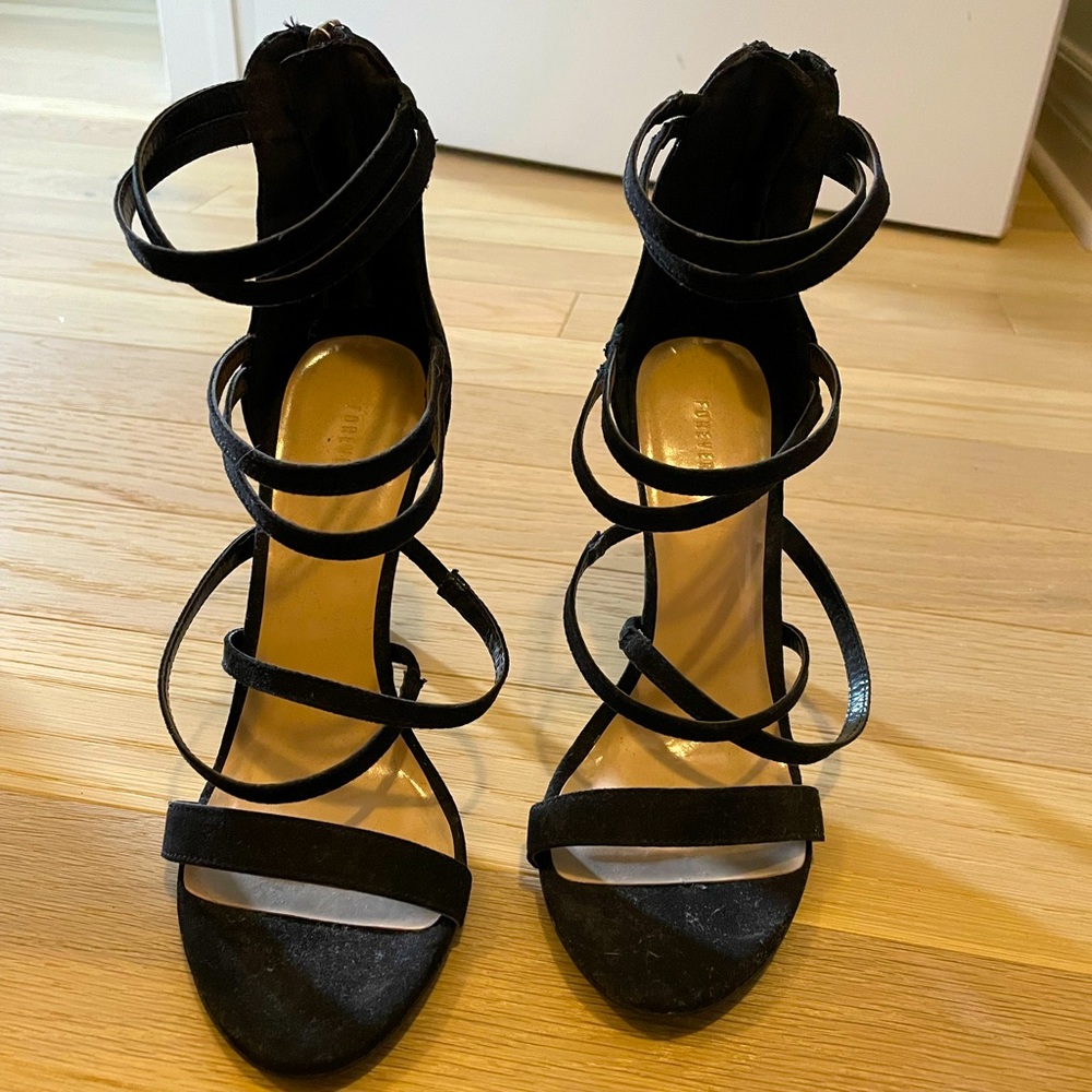 Black  strappy heels